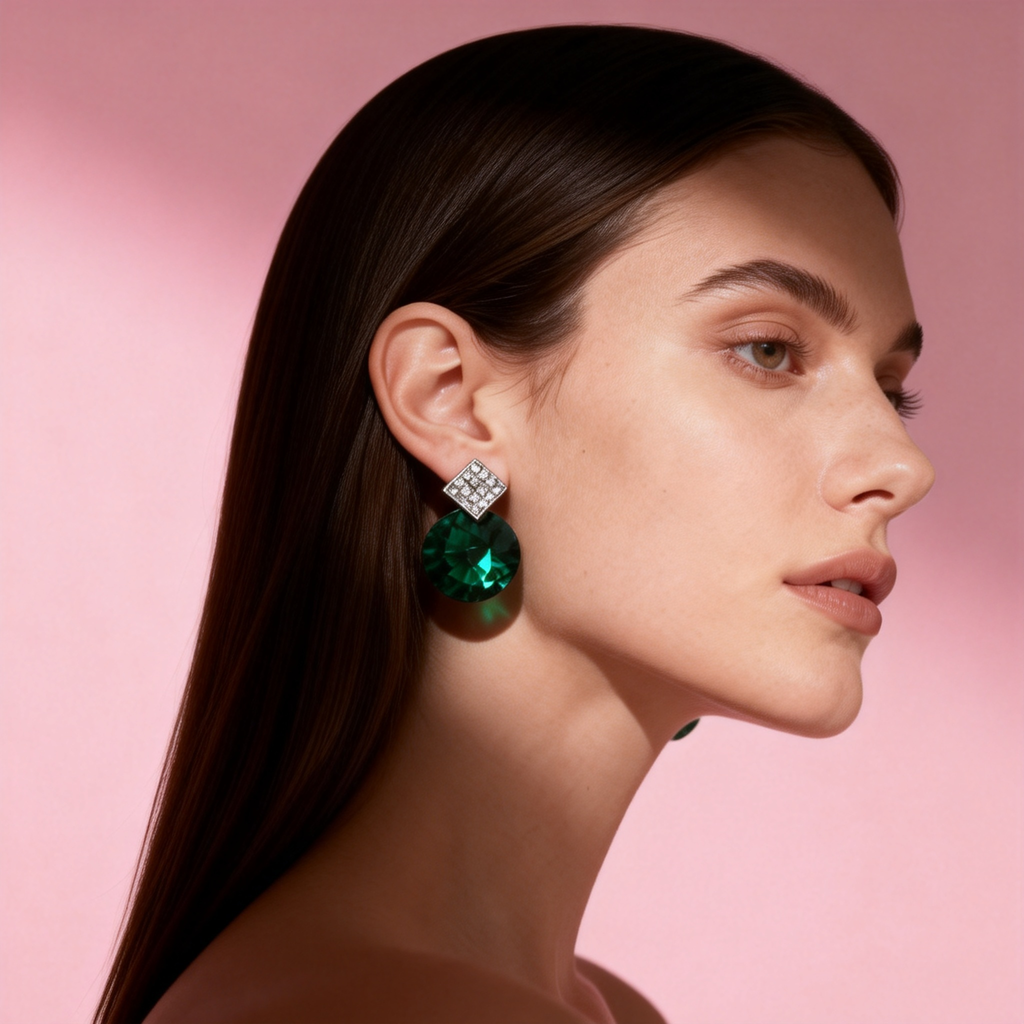 Pendiente clásica cristal Elegante – MINOMINO