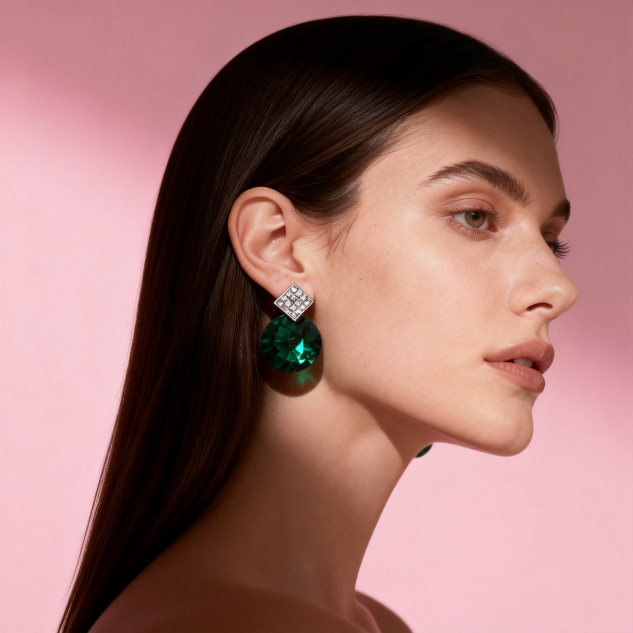 Pendiente clásica cristal Elegante – MINOMINO