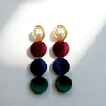 Pendiente perla multicolor Retro – MINOMINO