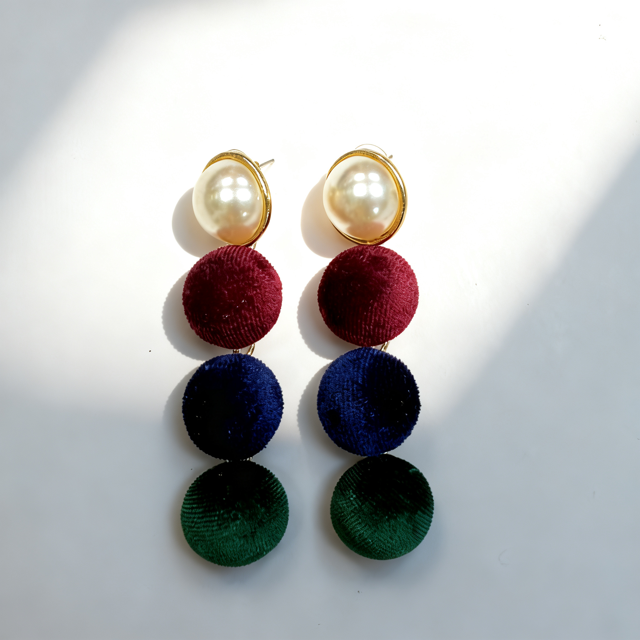 Pendiente perla multicolor Retro – MINOMINO