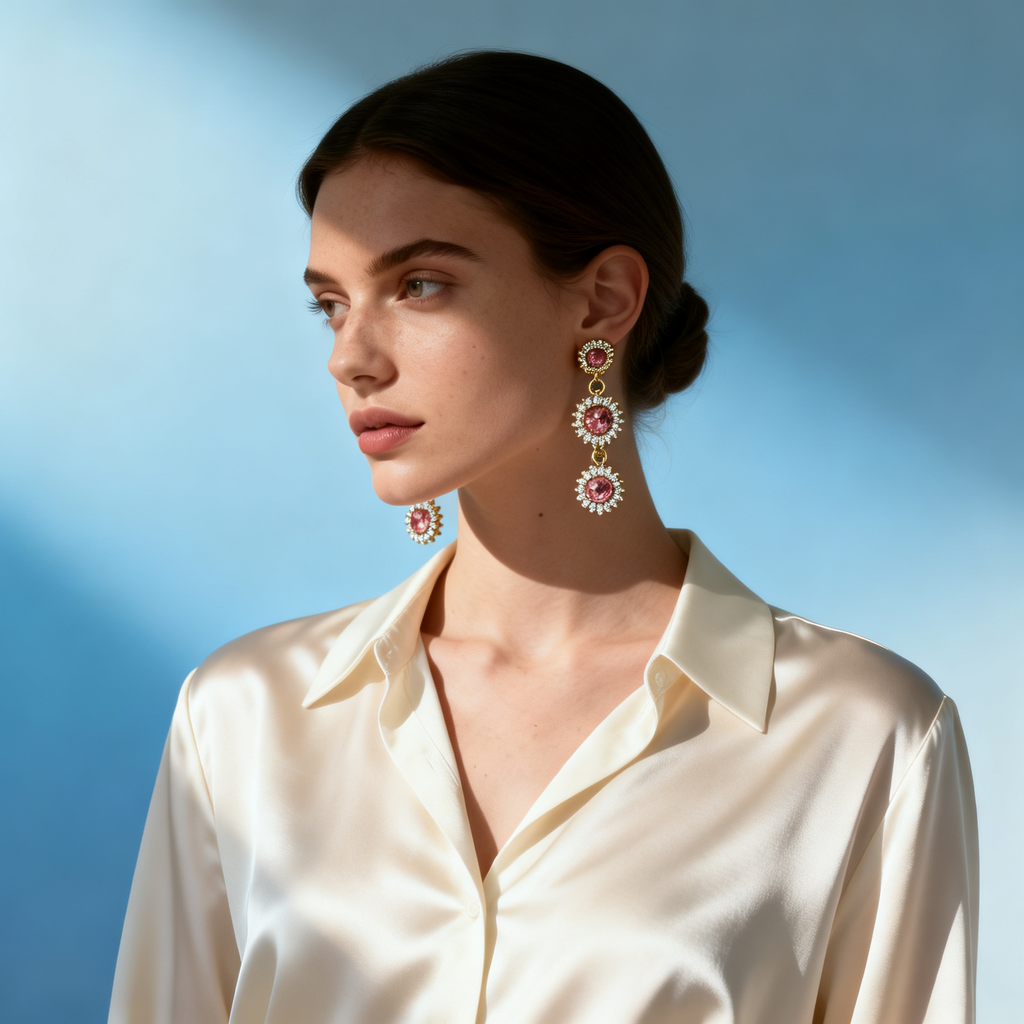 Pendiente cristalina piedras – MINOMINO