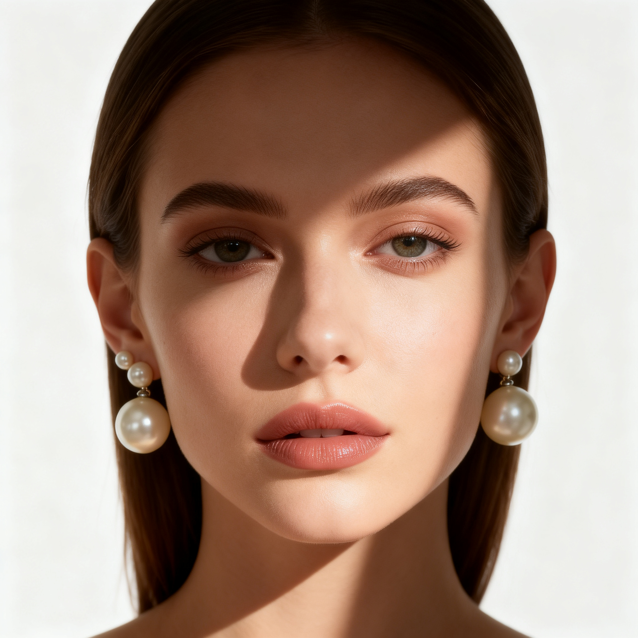 Pendientes de perlas dobles Modernos – MINOMINO