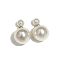 Pendientes de perlas dobles Modernos – MINOMINO