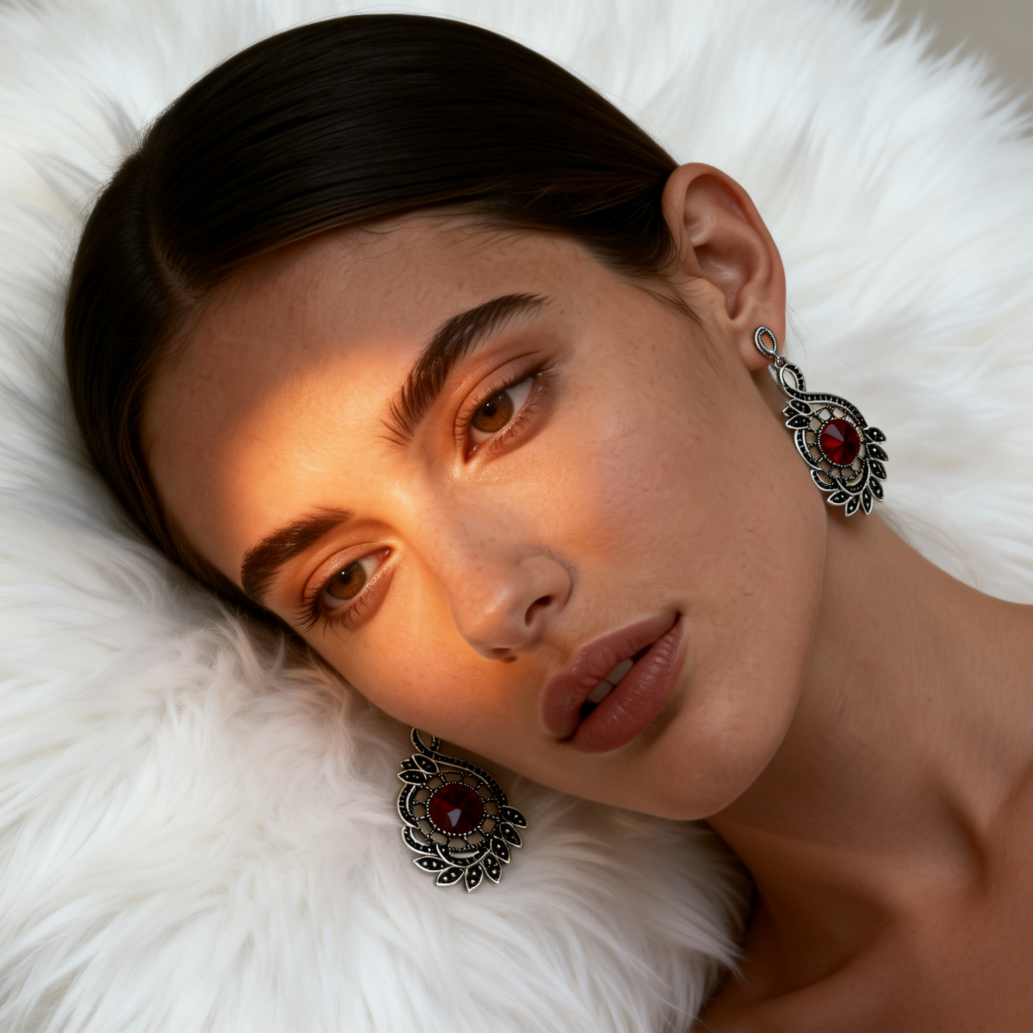 Pendientes Retro flor Vintage – MINOMINO