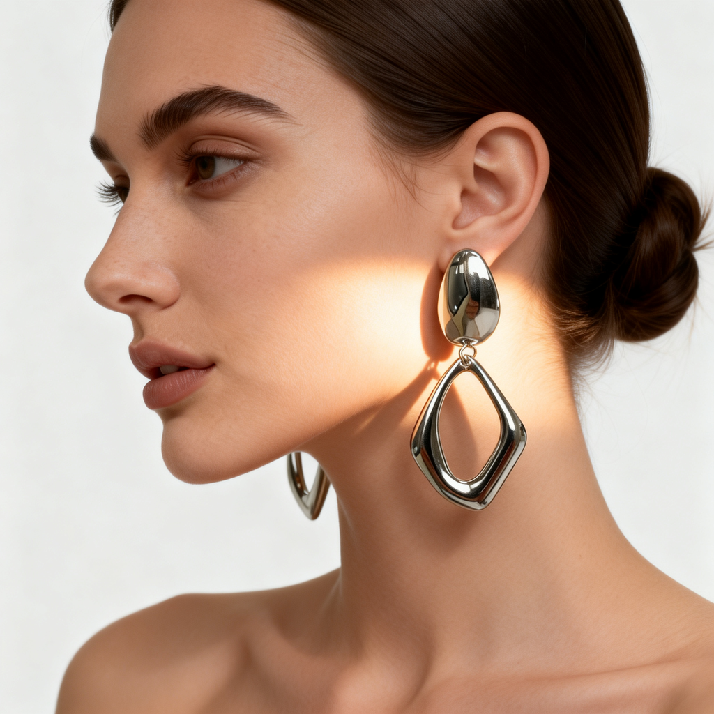 Pendientes de doble aro Moderno – MINOMINO