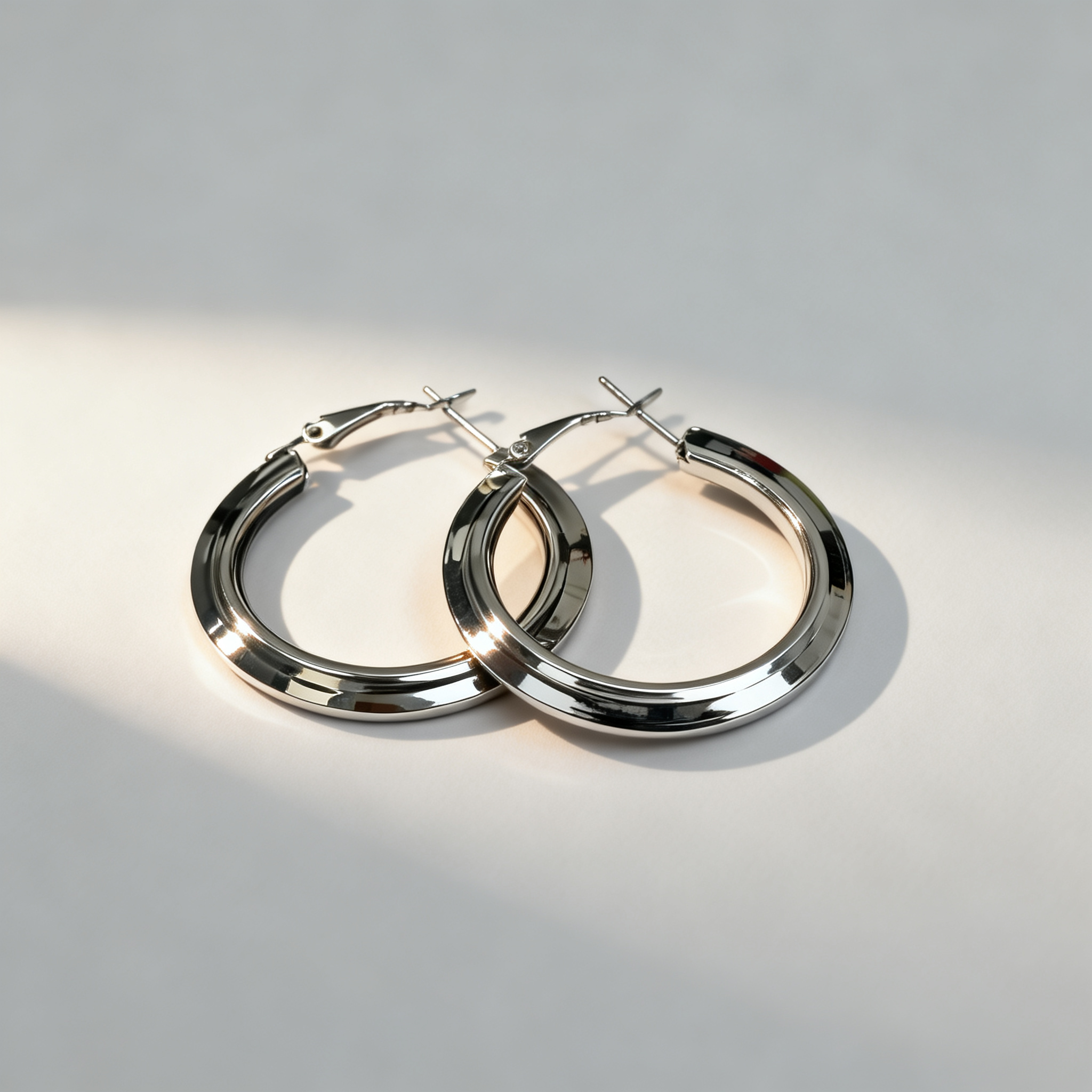 Pendiente de aro silver clásico – MINOMINO
