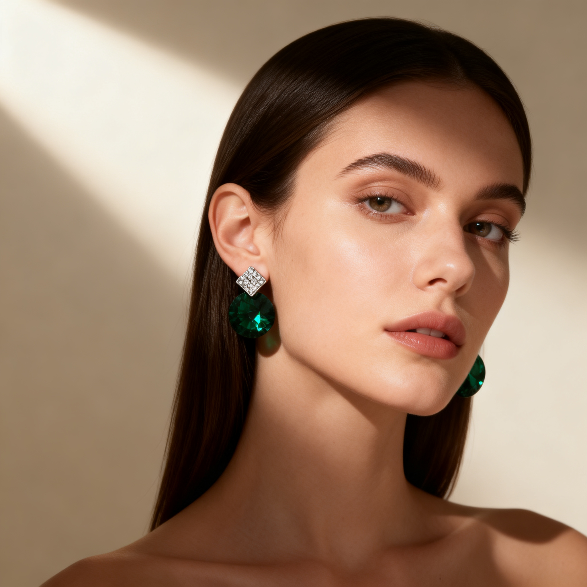 Pendiente clásica cristal Elegante – MINOMINO